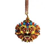 Lord Nrsimhadeva Pendant - New Cloisonne Style