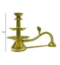 Grand Brass Arati Lamp – 11 Ghee Wicks - Ganga Pooja Aarti Style