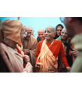 Prabhupada Laughing With Disciples on Morning Walk