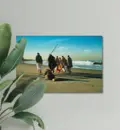 Prabhupada Morning Walk With Disciples on Venice Beach From Behind