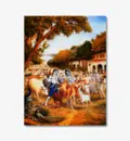 Krishna and the Cowherd Boys Leave for the Vrindavan Forest