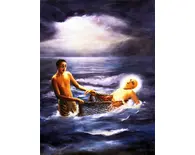 Lord Caitanya Rescued From the Sea