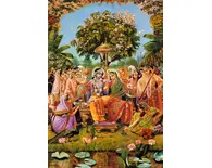 Seated Radha Krishna Sourrounded by Gopis Seated Radha Krishna Sourrounded by Gopis