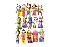 Childrens Stuffed Toys: Radha Krishna, Gaura-Nitai Jagannatha Sita Rama - set 15