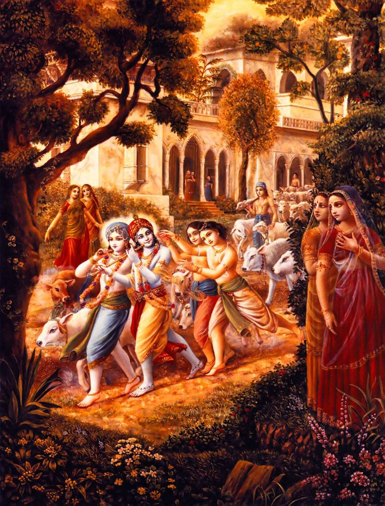 The Gopis Afflicted by the Departure of Krishna