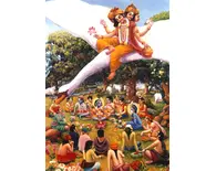 Lord Brahma Spies Krishna and the Cowherd Boys