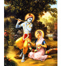 Krishna and Radharani in Vrindavan