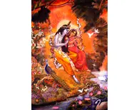 Radha and Krishna on the Swing