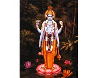 Lord Vishnu (Supersoul) Standing on a Lotus