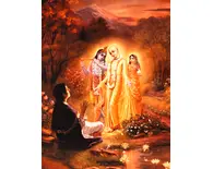 Lord Caitanya Displays His Form As Radharani and Krishna Combined