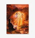 Lord Caitanya Displays His Form As Radharani and Krishna Combined