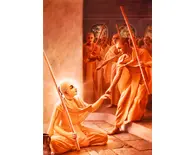 Lord Caitanya Greeted by Prakasananda Sarasvati