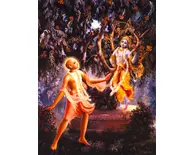 Lord Caitanya Sees Krishna in the Asoka Tree