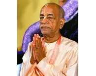 Prabhupada Sit on Vyasasana Praying with Hands