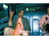 Srila Prabhupada Preaches in a Car