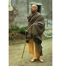 Srila Prabhupada in a very Stately Pose Outside Old Building