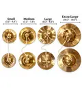 Whompers - Brass Hand Cymbals (Large 8.2\" - 8.5\")
