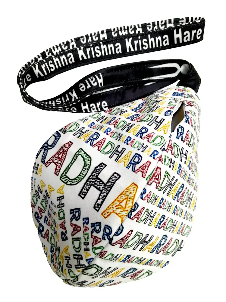 Gaura-Nitai - Digitally Printed Bead-Bag [3 sides and strap] Standard Size