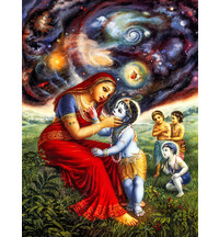 Krishna Shows Mother Yasoda the Universe in His Mouth