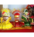 Jagannatha, Baladeva and Subhadra Deities (4\" High)