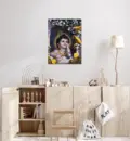 Baby Krishna with Parrots