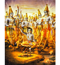 Lord Krishna Bewilders Brahma