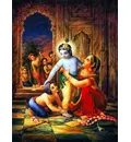 Krishna Being Dressed by Yasoda and Balarama