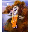 Krishna at Kesi-Ghata on the Yamuna River