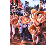 Lord Caitanya Dances at Ratha-Yatra