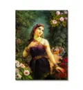Radharani and Bumble Bee Painting