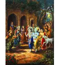 The Gopis Watch Krishna Depart for the Forest