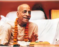 Srila Prabhupada at Mayapur Behind Desk