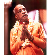 Srila Prabhupada Praying to Deities