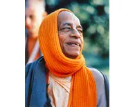 Srila Prabhupada with Orange Shawl Drapped around Head