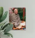 Srila Prabhupada at New Dwaraka Garden, Darshan