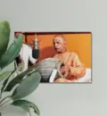 Srila Prabhupada at New Dvaraka, Playing Mrdanga at Studio