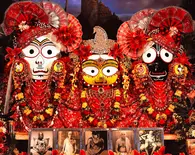 Sri Sri Jagannatha, Baladava and Lady Subhadra -- New Nilacala -- Philadelphia, PA