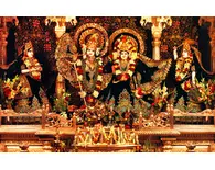 Sri Radha-Rasabihari with Gopis - Juhu, Mumbai, India