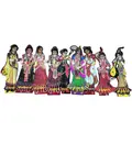 Eight Gopis (Ashtasakhi) and  Radharani Cutout Stands