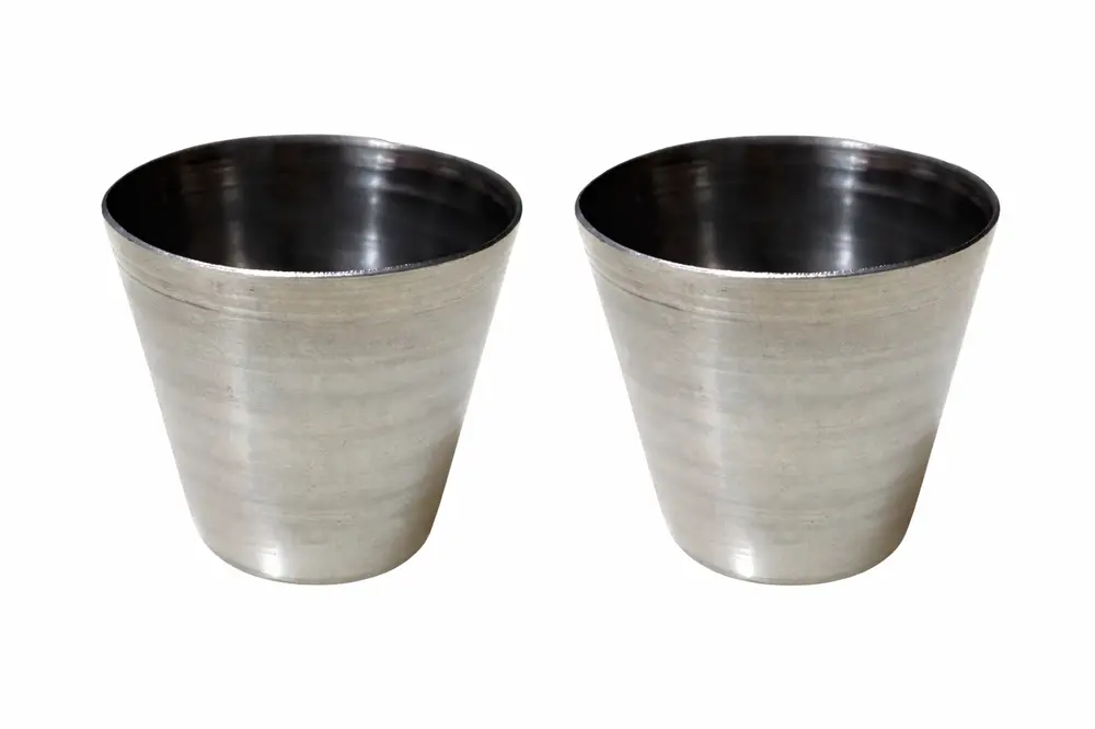Pair of Stainless Steel Cups