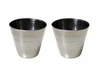 Pair of Stainless Steel Cups Pair of Stainless Steel Cups