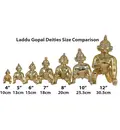 Laddu Gopal Brass Deity 6\"