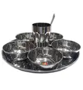 Thali Prasadam Plate Sets -- Stainless Steel