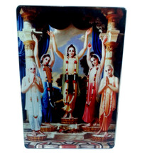 Acrylic Stand -- Lord Caitanya and His Associates (Panchatattva)  (large size)