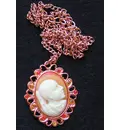 Caitanya Cameo Pendant & Chain