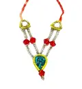 Crown and Necklace Set -- Kerry with Colourful Diamonds (pair)