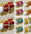 Deity Bracelets -- Golden and Colorful Pearls_D120