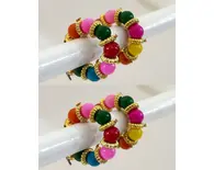 Deity Bracelets -- Multicolored Pearls_D70