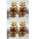 Deity Bracelets -- Gold with Colored Diamond