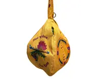 Flute and Peacock Feather - Digitally Printed Bead-Bag [3 sides and strap] Standard Size